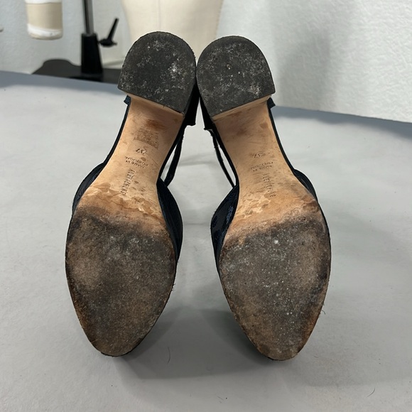 Alexa Chung Platform Mary Jane Heels Tapestry Cut Out Ankle Strap - Picture 8 of 9